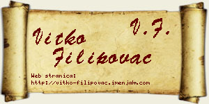 Vitko Filipovac vizit kartica
